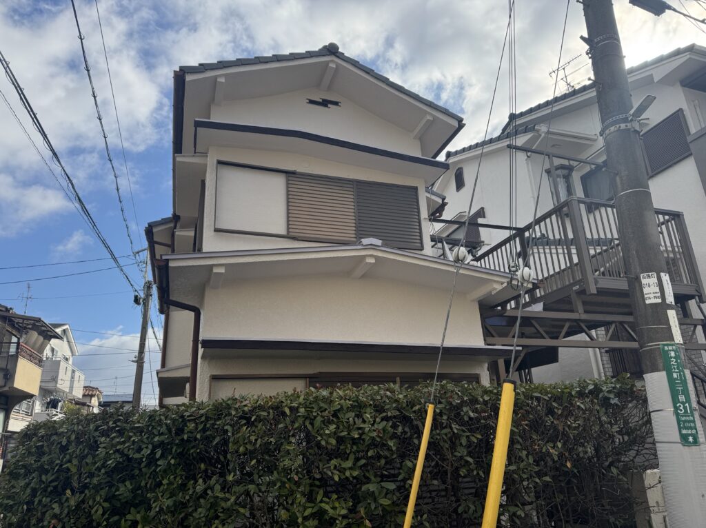 冬場でも安心施工｜高槻市 OB顧客様外壁塗装事例